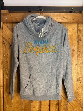 Junk Food Miami Folphins NFL Football team hoodie sweatshirt Large